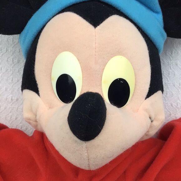 Playskool 1990 Mickey Mouse Sorcerer’s Apprentice Fantasia Plush - Picture 4 of 9